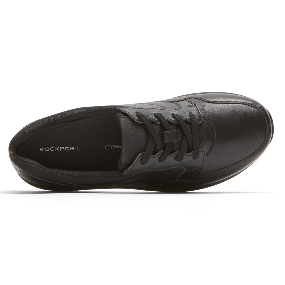 Rockport Joggesko Dame Svart - Trustride Lace-Up - EMDV14762